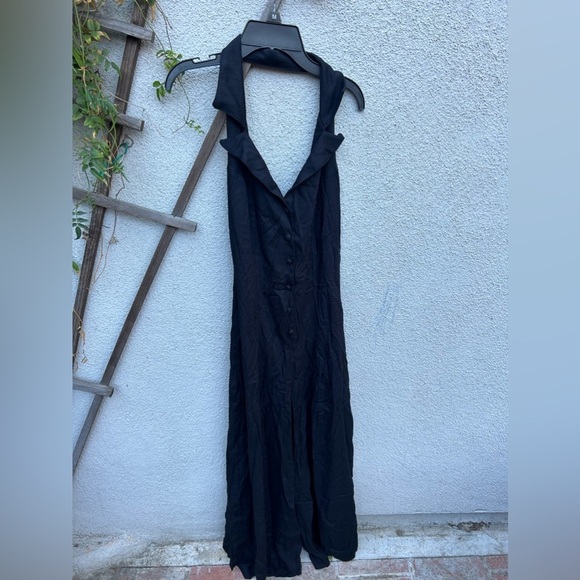 NWT Vanessa Mooney Cassie Black Jumpsuit Romper Pant Suit Jumper - Picture 4 of 7